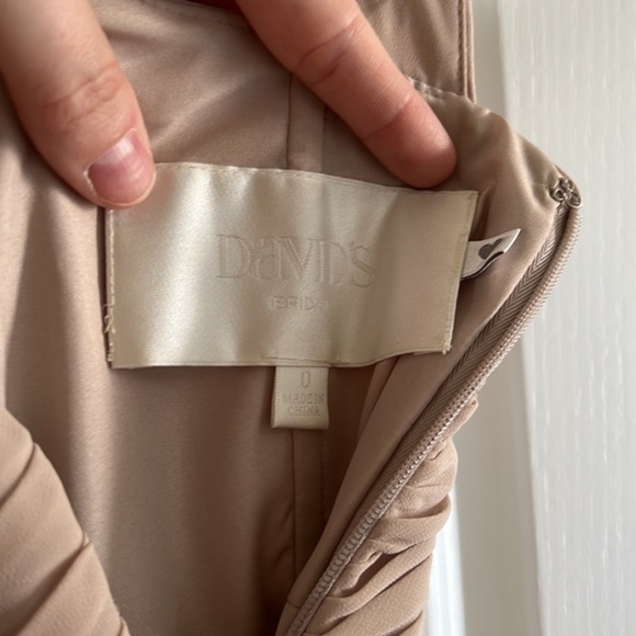 Floral Detailed One‎ Shoulder Chiffon Dress Size 0 - Picture 9 of 12